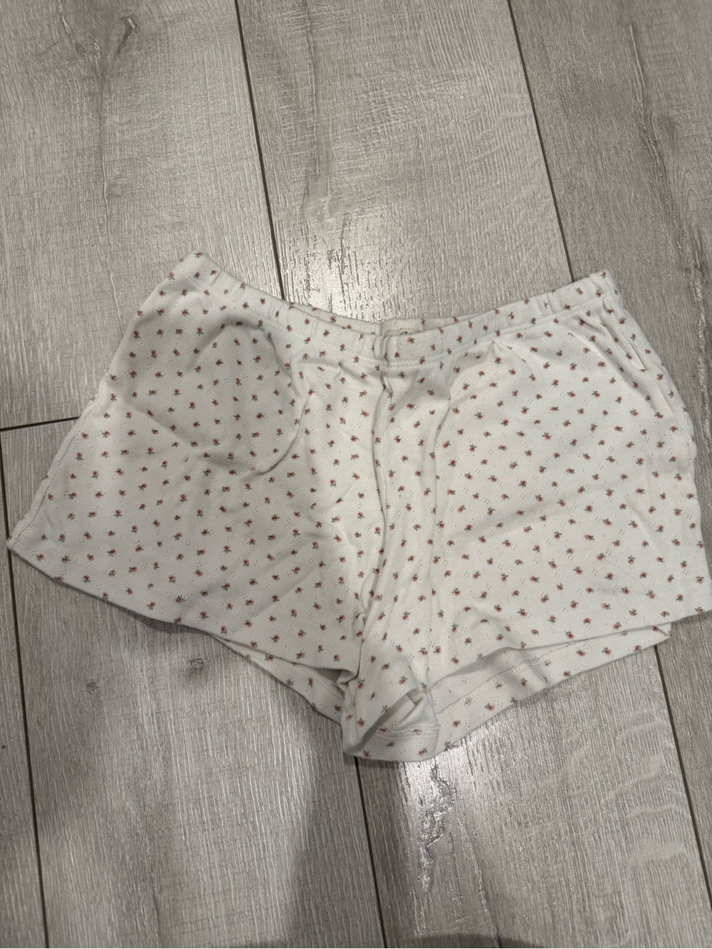 John Galt Sleep Shorts White Mini Floral Lounge